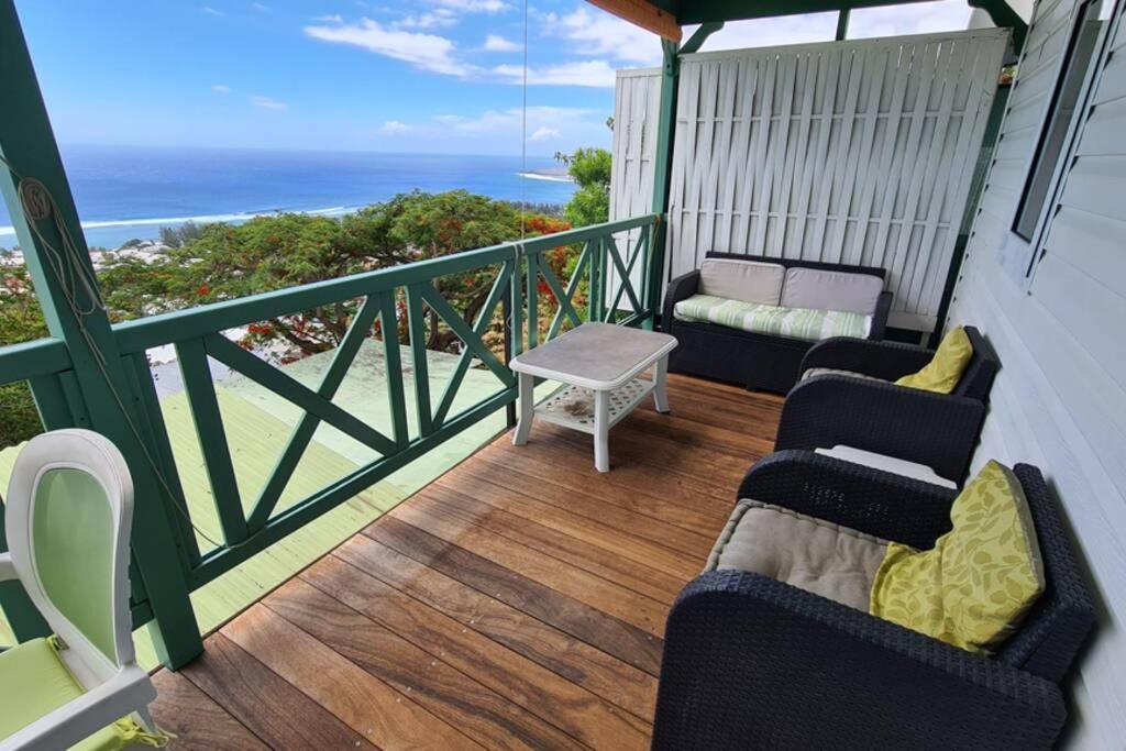 Chalet Sunset, Vue Panoramique Sur La Baie, Proche De Saint-Leu Et Ses Plages 外观 照片
